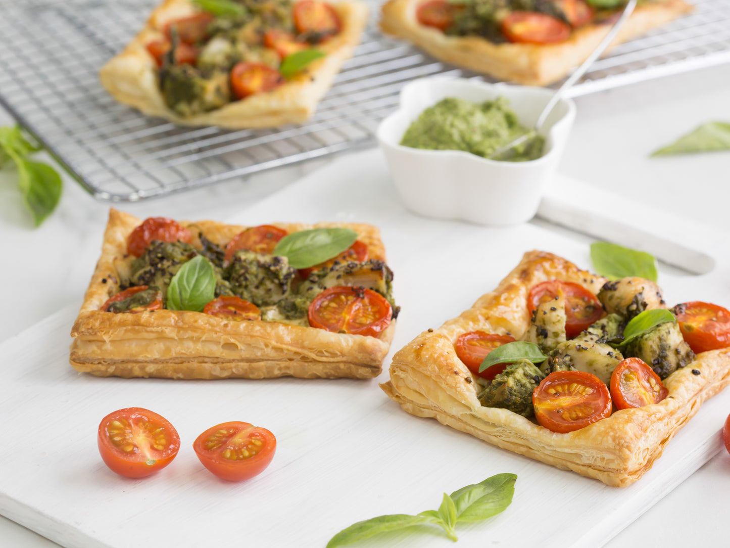 Chicken Pesto Puff