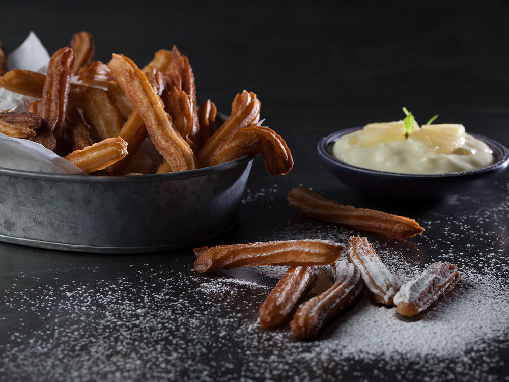Churros With Pineapple Cream