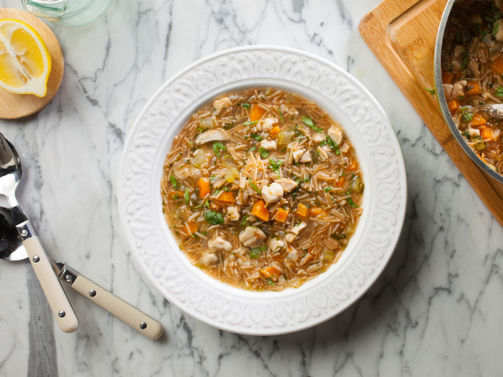 Middle Eastern Chicken Vermicelli Soup