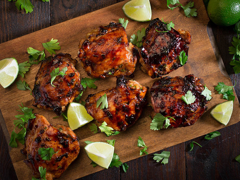 Grilled Honey Lime Cilantro Chicken