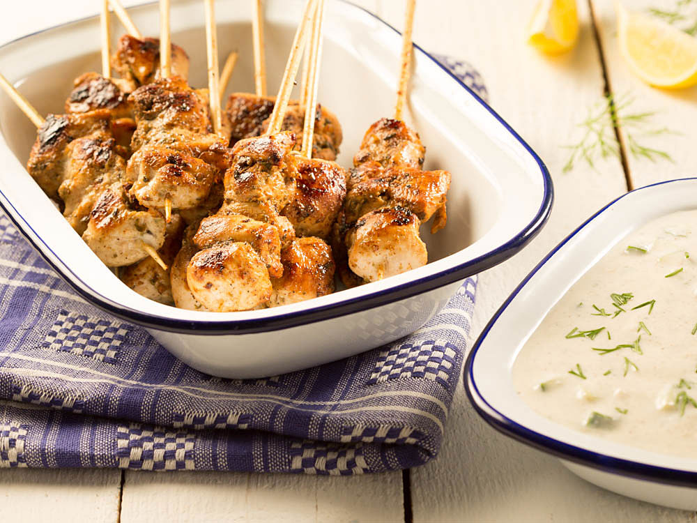 Greek Tzatziki Skewers