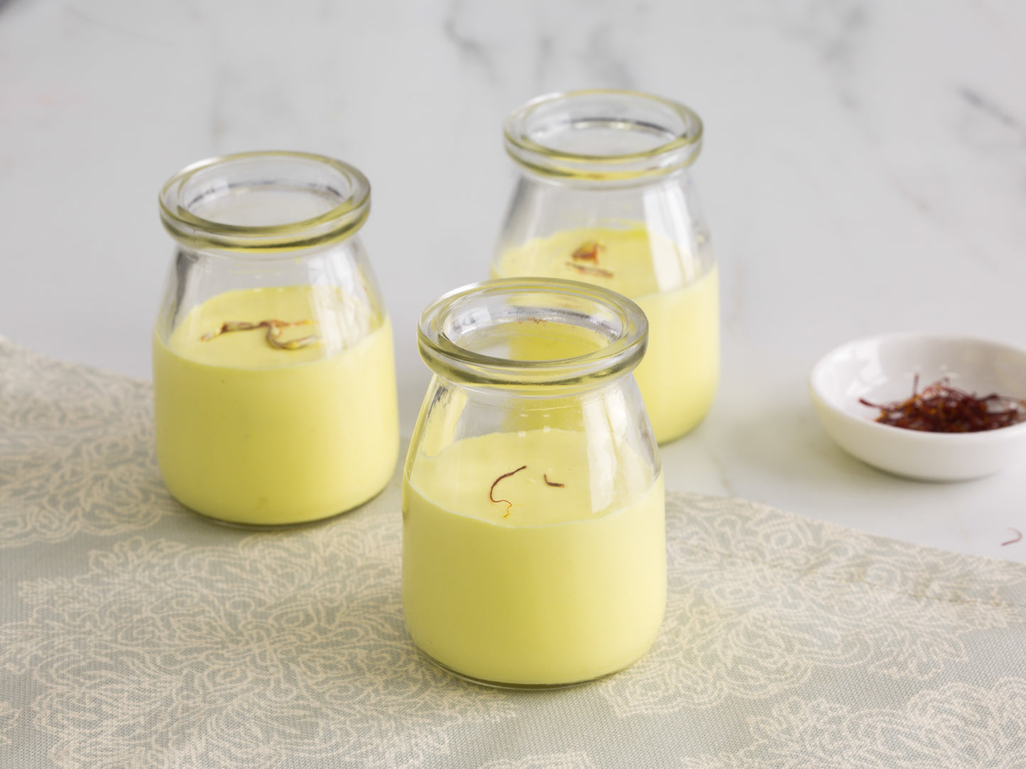 Saffron Panna Cotta