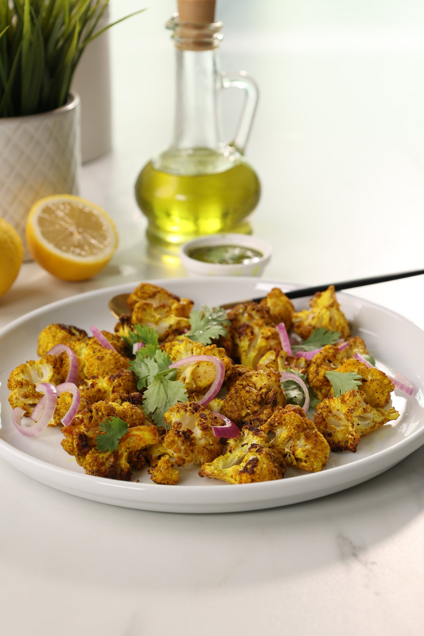 Spiced Roasted Cauliflower Bites