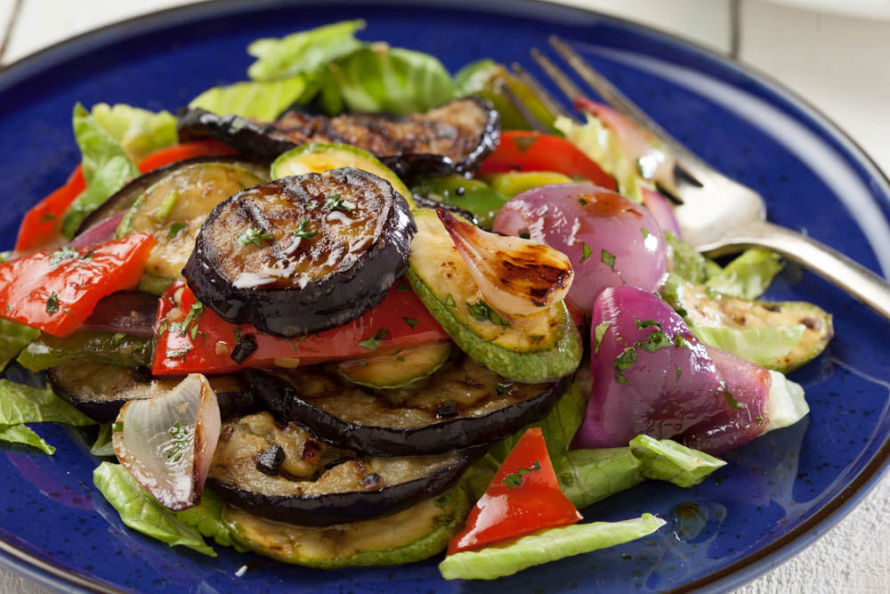 Grilled Eggplant Salad