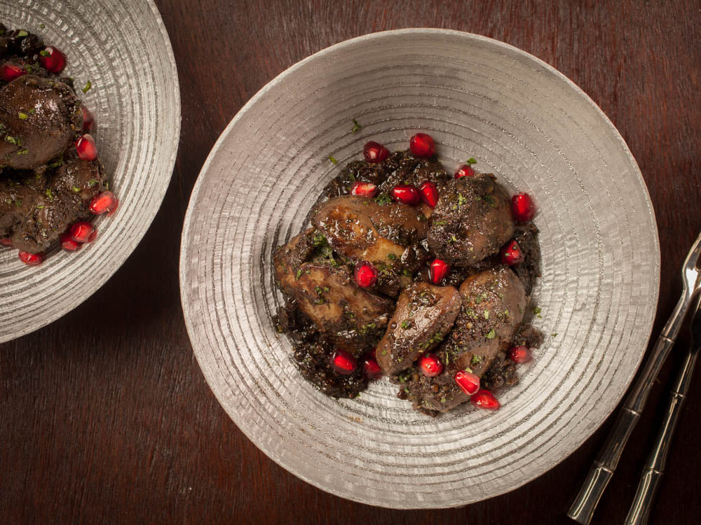 Chicken Liver Recipe with Pomegranate