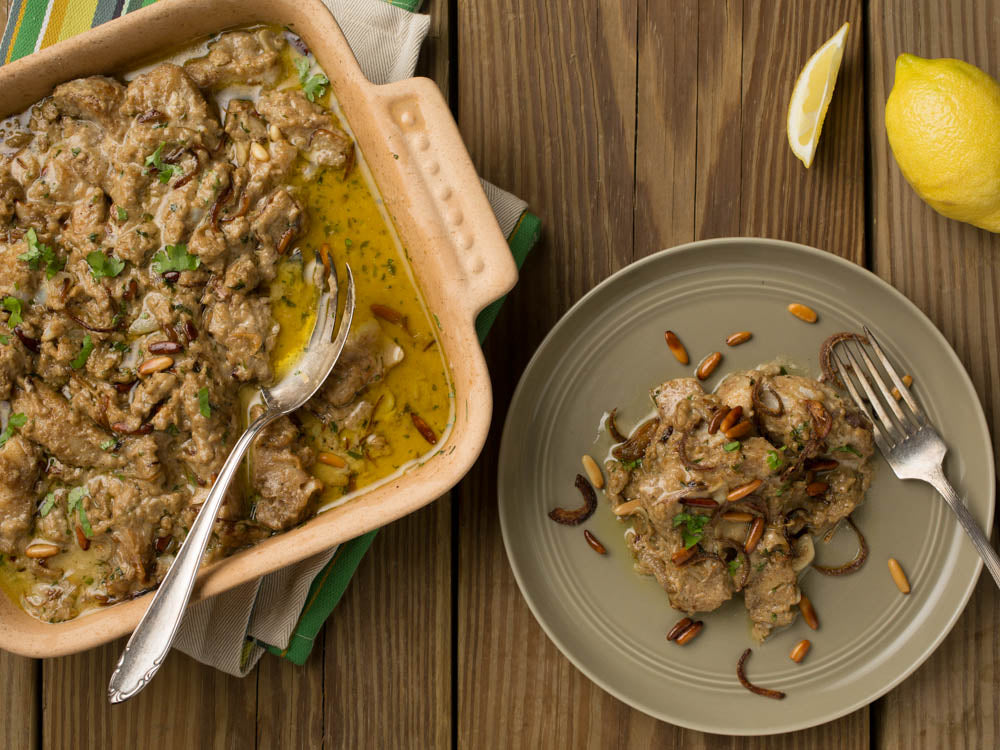 Baked Fish in Tahini Sauce